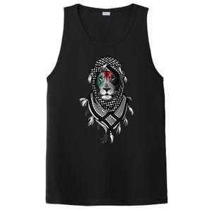 Free Palestine Palestinian Lion PosiCharge Competitor Tank