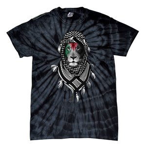 Free Palestine Palestinian Lion Tie-Dye T-Shirt