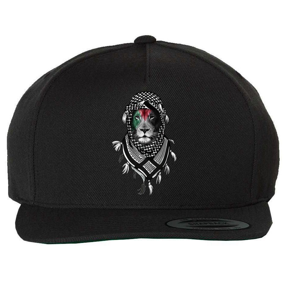 Free Palestine Palestinian Lion Wool Snapback Cap