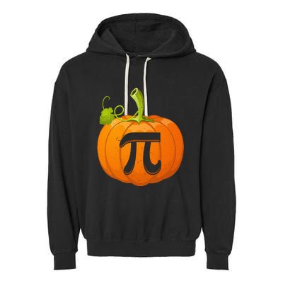 Funny Pumpkin Pie Math Teacher Halloween Thankgiving Pi Day Garment-Dyed Fleece Hoodie