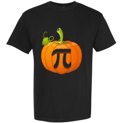 Funny Pumpkin Pie Math Teacher Halloween Thankgiving Pi Day Garment-Dyed Heavyweight T-Shirt