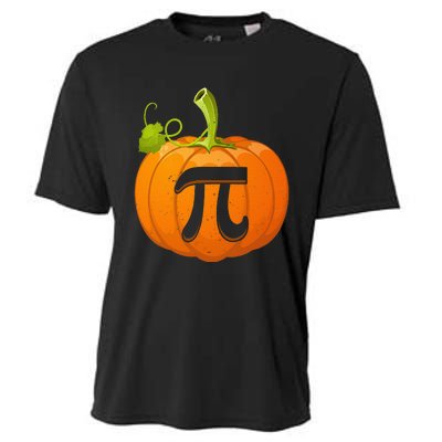 Funny Pumpkin Pie Math Teacher Halloween Thankgiving Pi Day Cooling Performance Crew T-Shirt