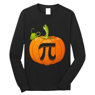 Funny Pumpkin Pie Math Teacher Halloween Thankgiving Pi Day Long Sleeve Shirt