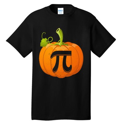 Funny Pumpkin Pie Math Teacher Halloween Thankgiving Pi Day Tall T-Shirt