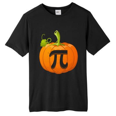 Funny Pumpkin Pie Math Teacher Halloween Thankgiving Pi Day Tall Fusion ChromaSoft Performance T-Shirt