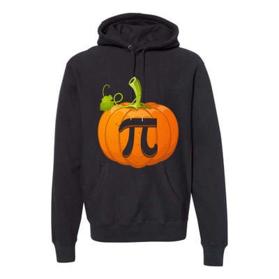 Funny Pumpkin Pie Math Teacher Halloween Thankgiving Pi Day Premium Hoodie