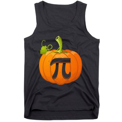 Funny Pumpkin Pie Math Teacher Halloween Thankgiving Pi Day Tank Top