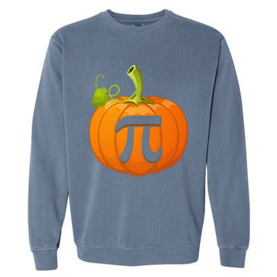 Funny Pumpkin Pie Math Teacher Halloween Thankgiving Pi Day Garment-Dyed Sweatshirt