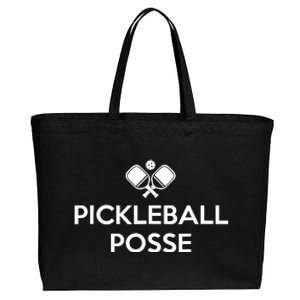 Funny Pickleball Posse Costume Funny Pickleball Lover Pickleballer Shirt Cotton Canvas Jumbo Tote