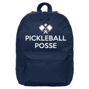 Funny Pickleball Posse Costume Funny Pickleball Lover Pickleballer Shirt 16 in Basic Backpack