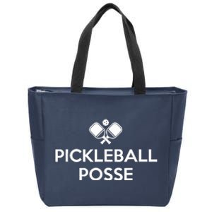 Funny Pickleball Posse Costume Funny Pickleball Lover Pickleballer Shirt Zip Tote Bag