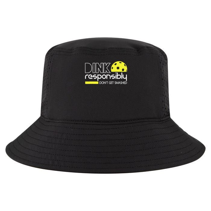 Funny Pickleball Player Dink Responsibly Don't Get Smashed Cool Comfort Performance Bucket Hat