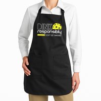 Funny Pickleball Player Dink Responsibly Don't Get Smashed Apron