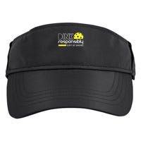 Funny Pickleball Player Dink Responsibly Don't Get Smashed Adult Drive Performance Visor