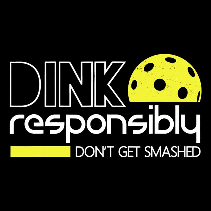 Funny Pickleball Player Dink Responsibly Don't Get Smashed Baby Bodysuit