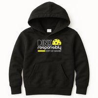 Funny Pickleball Player Dink Responsibly Don't Get Smashed Kids Hoodie