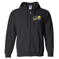 Funny Pickleball Player Dink Responsibly Don't Get Smashed Full Zip Hoodie