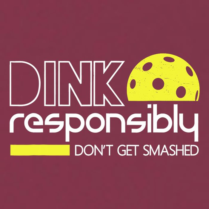 Funny Pickleball Player Dink Responsibly Don't Get Smashed 16oz Travel Tumbler