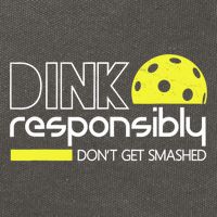 Funny Pickleball Player Dink Responsibly Don't Get Smashed Cotton Canvas Backpack