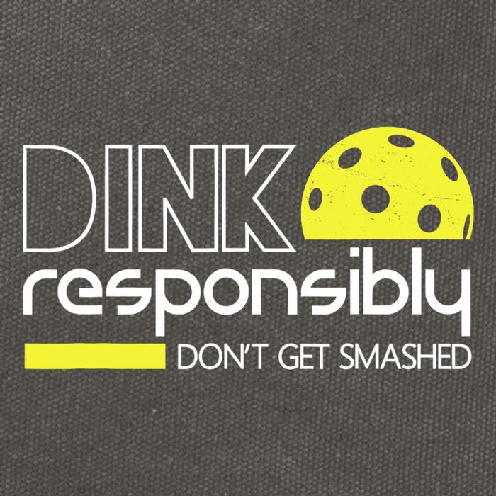 Funny Pickleball Player Dink Responsibly Don't Get Smashed Cotton Canvas Backpack