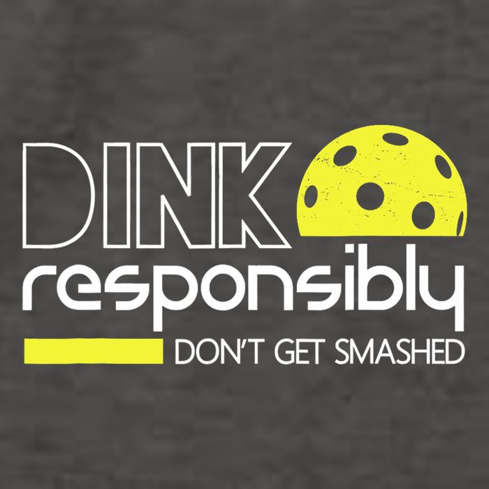 Funny Pickleball Player Dink Responsibly Don't Get Smashed Vector Backpack
