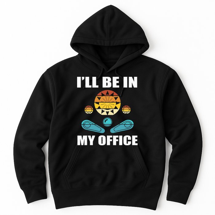 Funny Pinball Player Design Retro Gamer Pinnball Hoodie