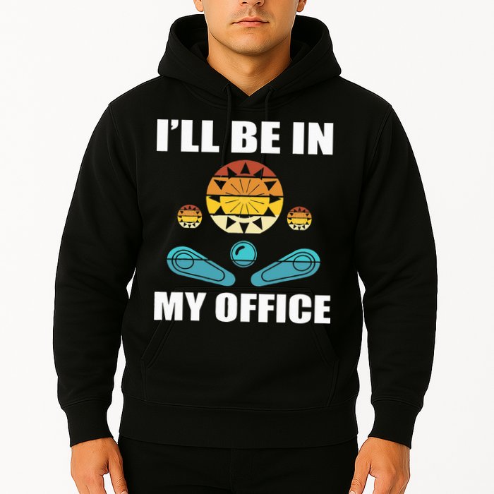 Funny Pinball Player Design Retro Gamer Pinnball Hoodie