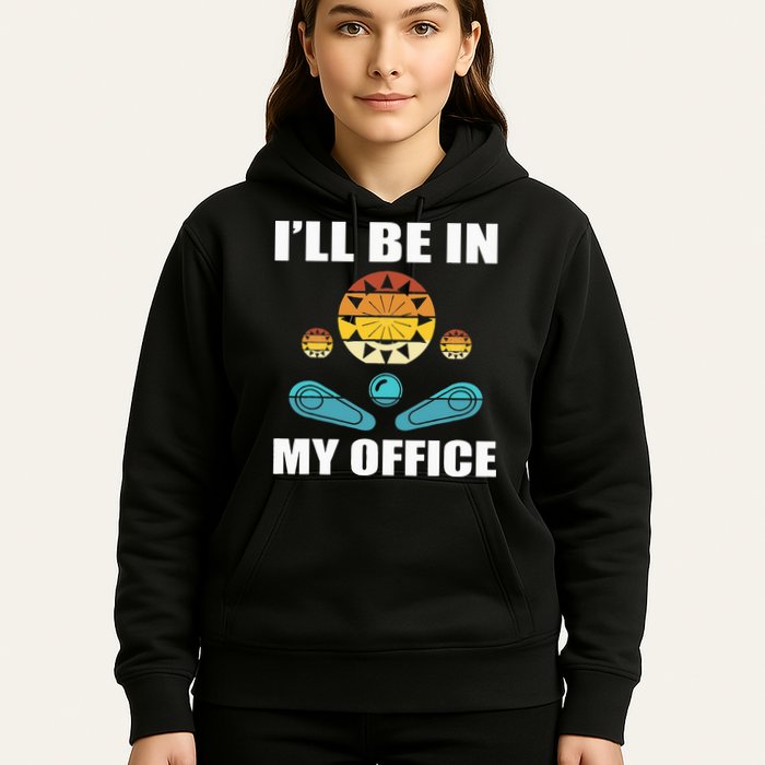 Funny Pinball Player Design Retro Gamer Pinnball Hoodie
