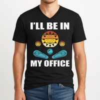 Funny Pinball Player Design Retro Gamer Pinnball V-Neck T-Shirt