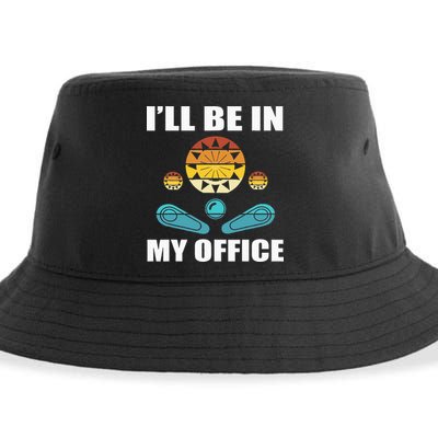 Funny Pinball Player Design Retro Gamer Pinnball Sustainable Bucket Hat