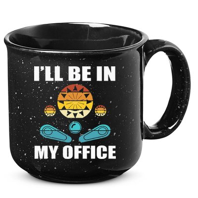 Funny Pinball Player Design Retro Gamer Pinnball 15oz Campfire Ceramic Mug