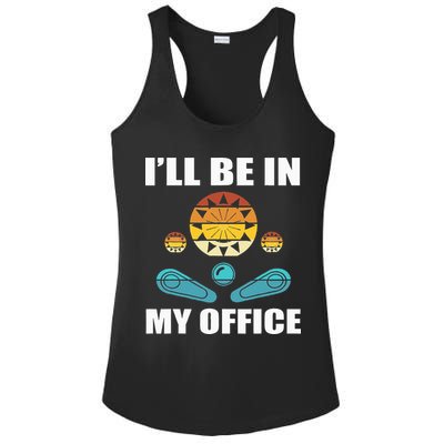 Funny Pinball Player Design Retro Gamer Pinnball Ladies PosiCharge Competitor Racerback Tank