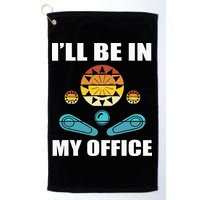 Funny Pinball Player Design Retro Gamer Pinnball Golf Towel