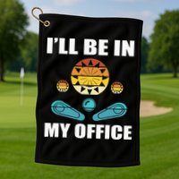 Funny Pinball Player Design Retro Gamer Pinnball Golf Towel