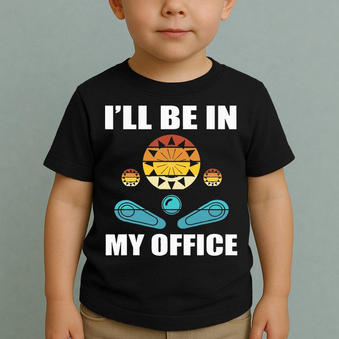 Funny Pinball Player Design Retro Gamer Pinnball Toddler T-Shirt