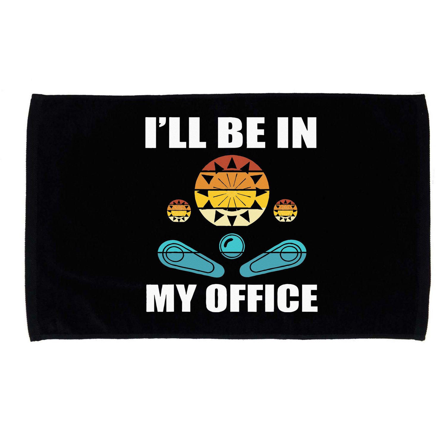 Funny Pinball Player Design Retro Gamer Pinnball Microfiber Hand Towel