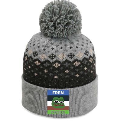 Fren Pride PEPE The Frog The Baniff Cuffed Pom Beanie