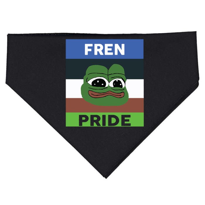 Fren Pride PEPE The Frog USA-Made Doggie Bandana