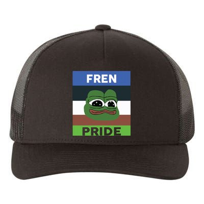 Fren Pride PEPE The Frog Yupoong Adult 5-Panel Trucker Hat