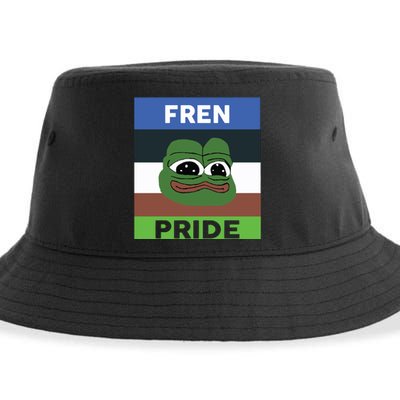 Fren Pride PEPE The Frog Sustainable Bucket Hat