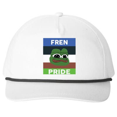 Fren Pride PEPE The Frog Snapback Five-Panel Rope Hat