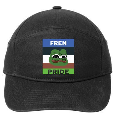 Fren Pride PEPE The Frog 7-Panel Snapback Hat