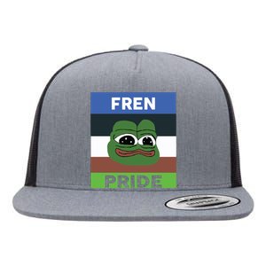 Fren Pride PEPE The Frog Flat Bill Trucker Hat