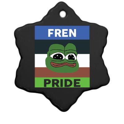 Fren Pride PEPE The Frog Ceramic Star Ornament