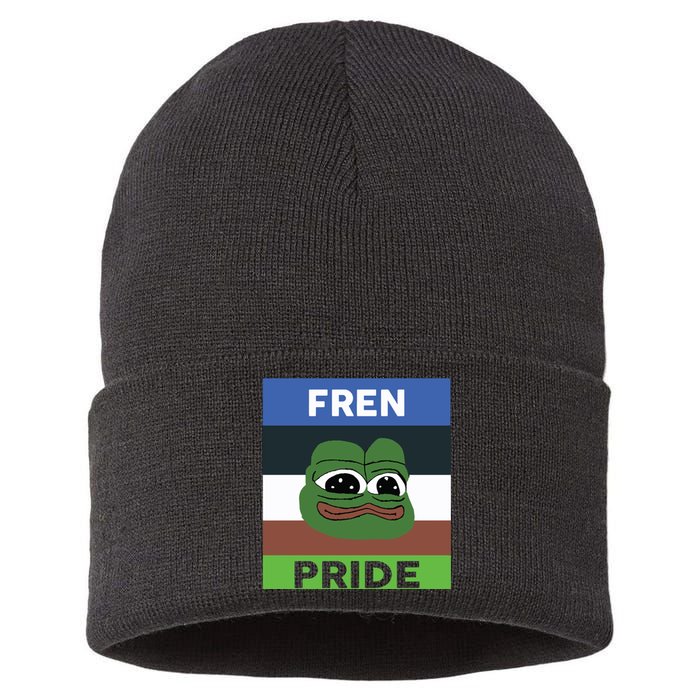 Fren Pride PEPE The Frog Sustainable Knit Beanie