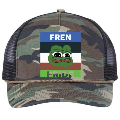 Fren Pride PEPE The Frog Retro Rope Trucker Hat Cap