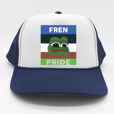 Fren Pride PEPE The Frog Trucker Hat