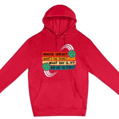 Funny Pickleball Player Pickleball Lover Pickleball Premium Pullover Hoodie