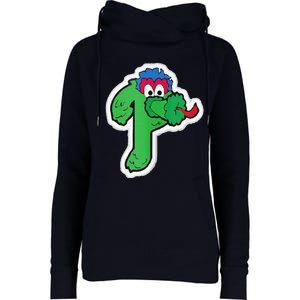 Funny Phanatic P Baseball Championship Womens Funnel Neck Pullover Hood