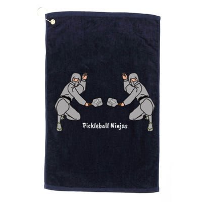 Fun Pickleball, Pickleball Ninja Men Doubles, Pickleball For Life Platinum Collection Golf Towel